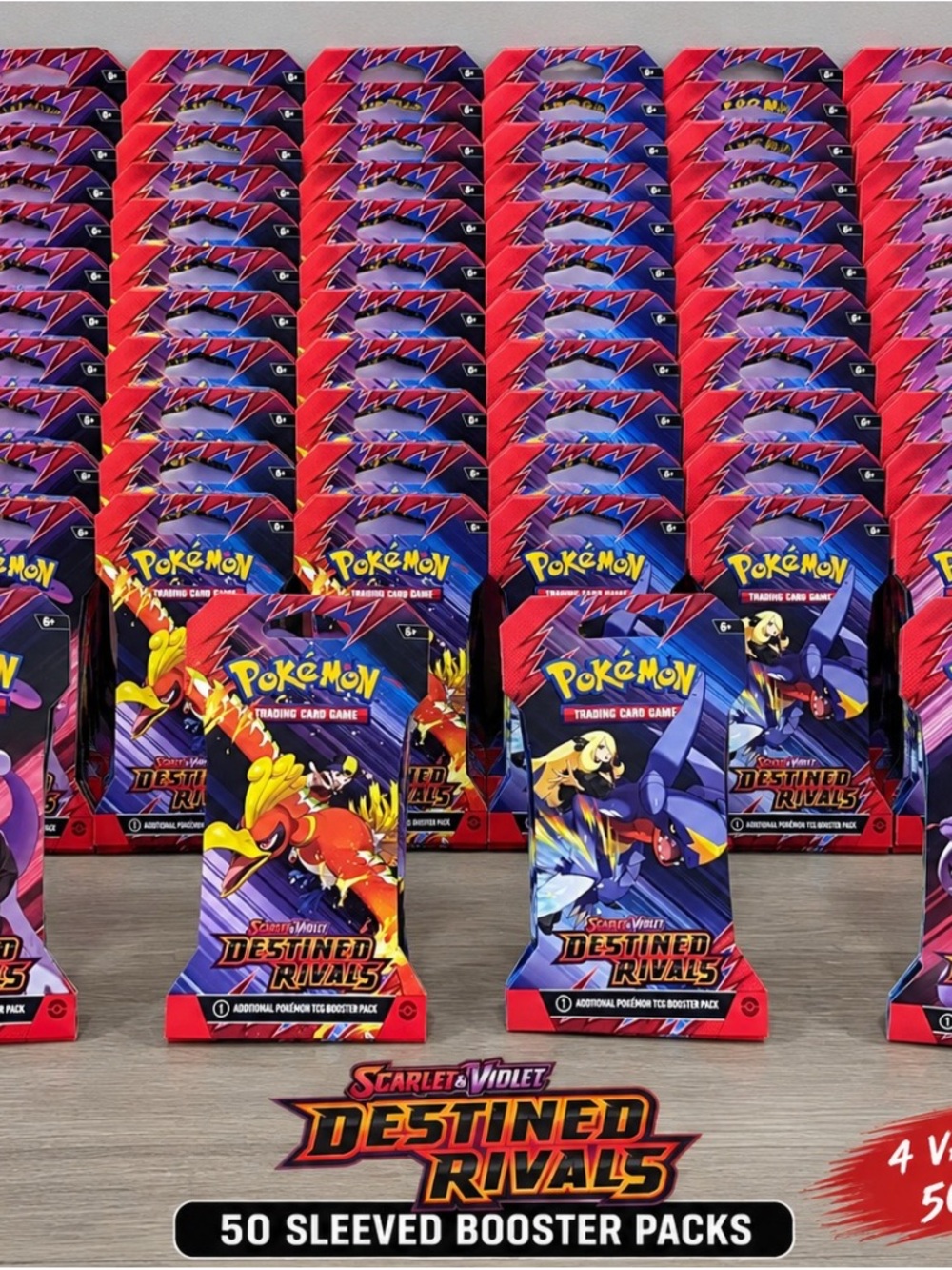 Scarlet & Violet Destined Rivals 50 Sleeved Booster Packs -